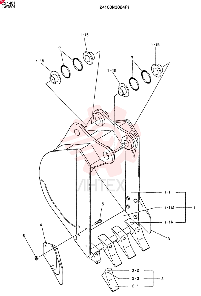 BUCKET ASSY 24100N3024F1