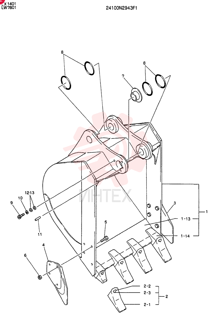 BUCKET ASSY 24100N2943F1