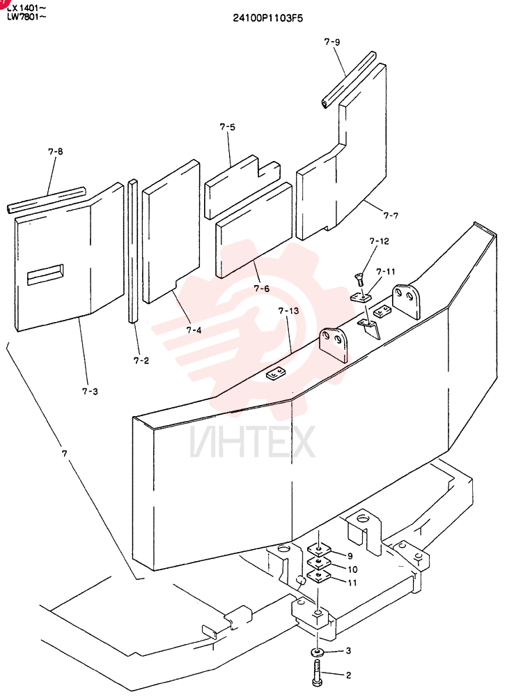 COUNTER-WEIGHT ASSV 24100P1103F5