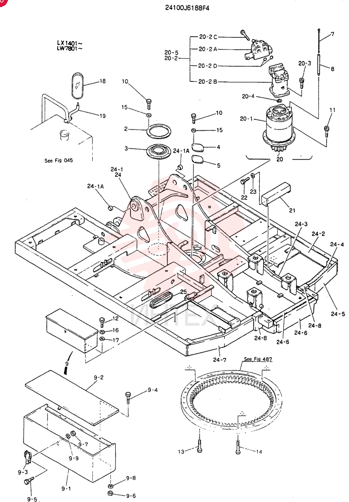 FRAME ASSV.UPP 24100J6188F4