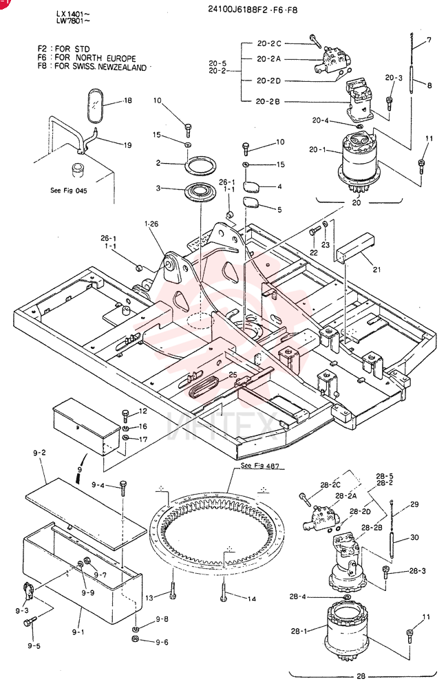 FRAME ASSY.UPP 24100J6188F2