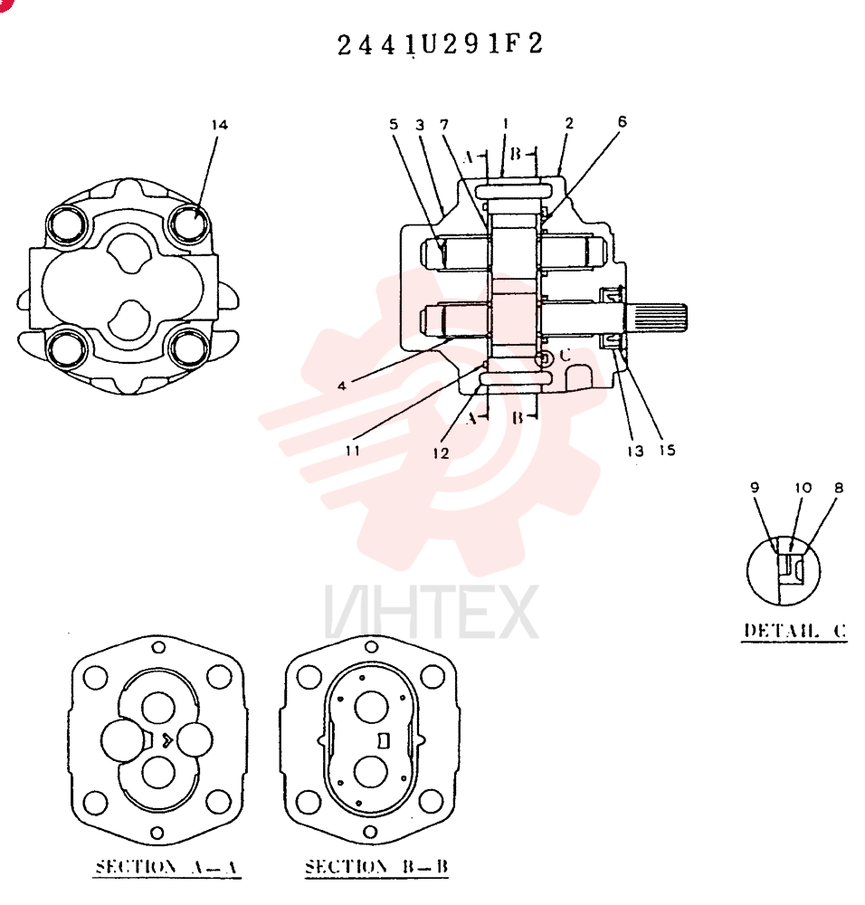 HYDRAULIC PUMP 2441U291F2
