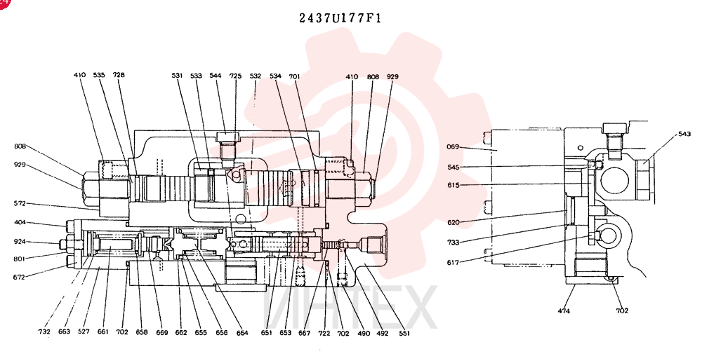 HYDRAULIC PUMP 2437U177F1 (1)
