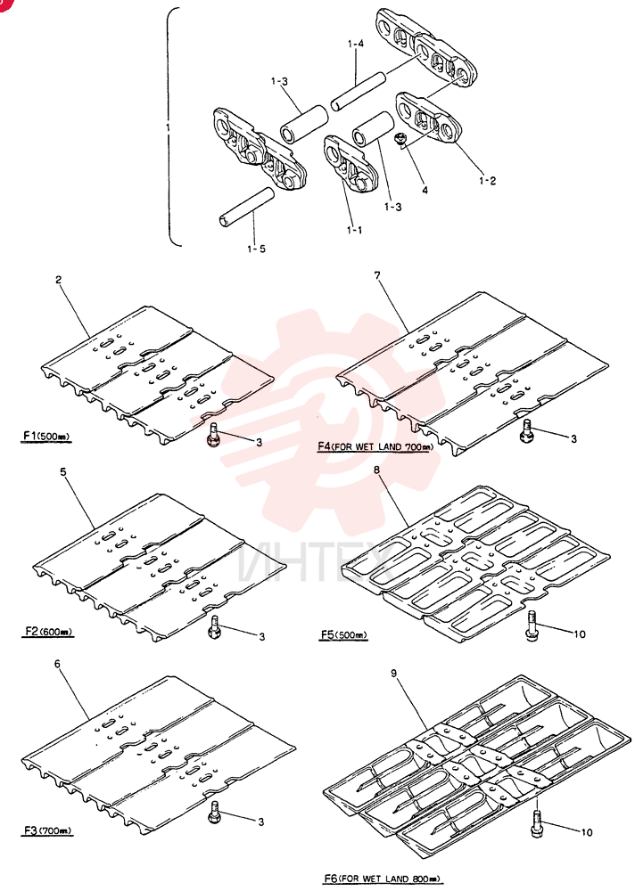 INSTAL, CRAWLER TRACK 24100J6067F1