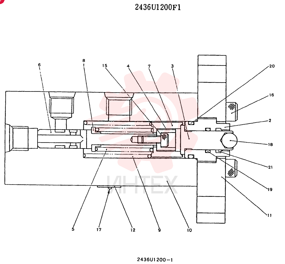 Схема (SK04-2) - COMPACT EXCAVATOR BTW LW-7801 - LW-8644 (1/86-12/03) 2436U1200F1