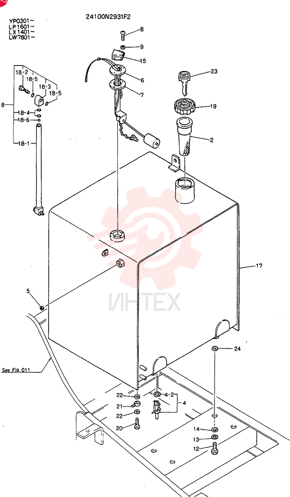 TANK ASSV.FUEL 24100N2931F2