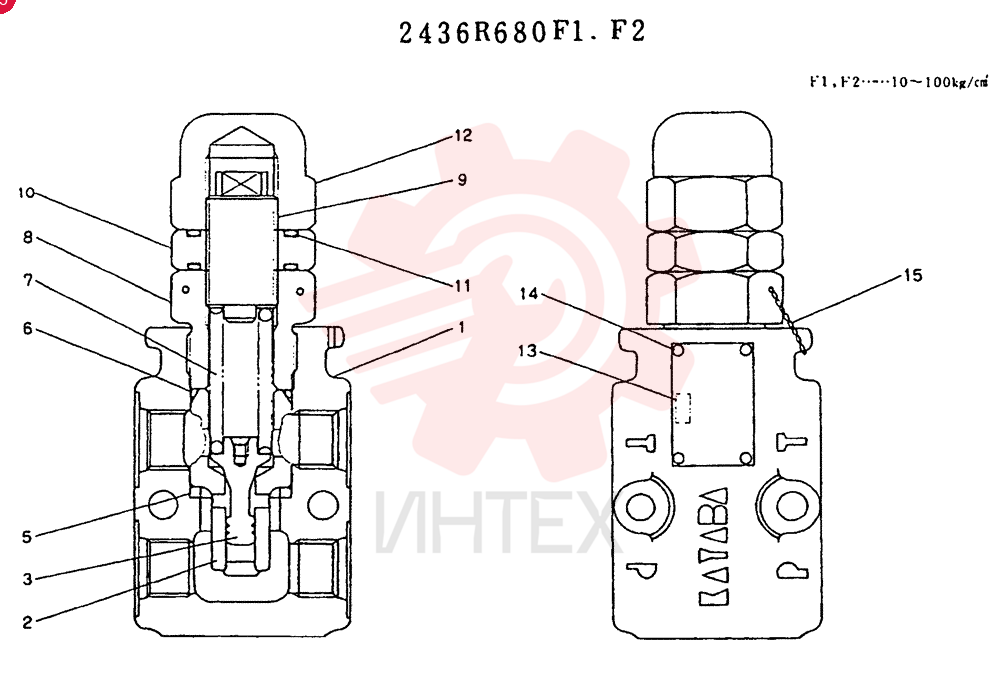 VALVE PRESSURE RELIE 2436R680F1