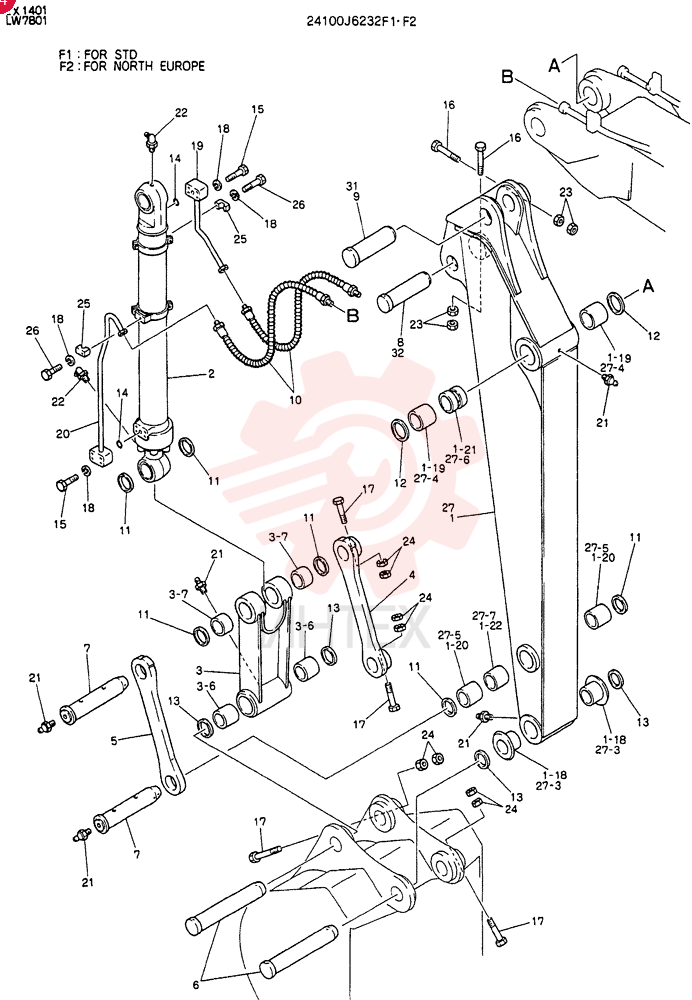 ARM ASSY 24100J6232F1