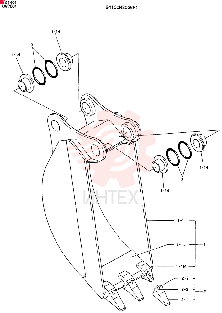 BUCKET ASSY, 0.15M3