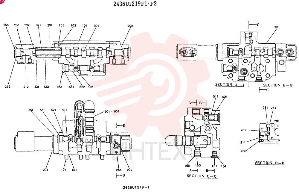 CONTROL VALVE 2436U1219F1