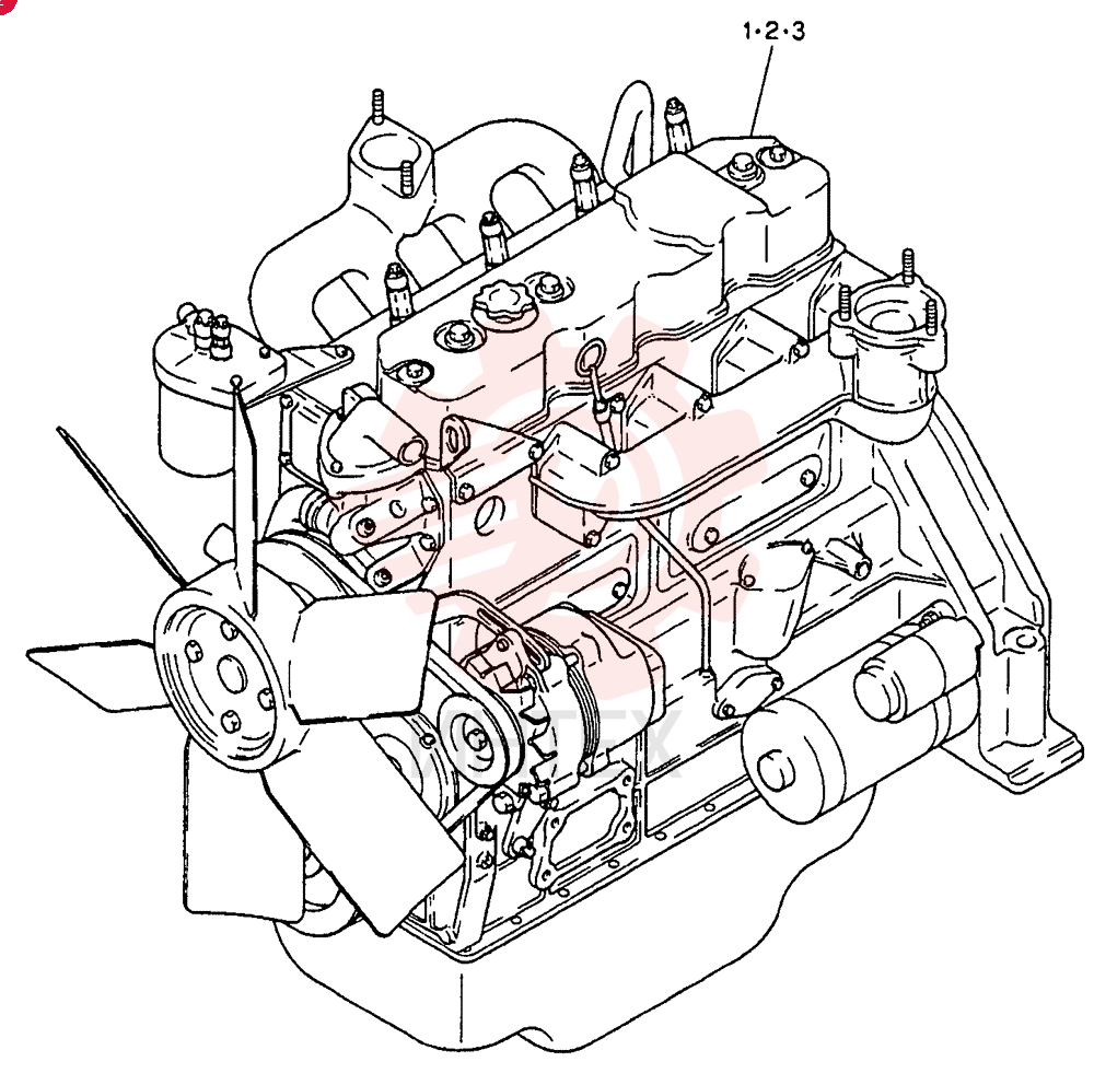 ENGINE,LW251-001 (FOR STD)