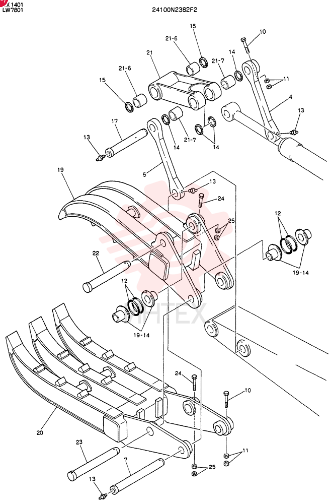GRAPPLE ASSY, FORK 24100N2382F2