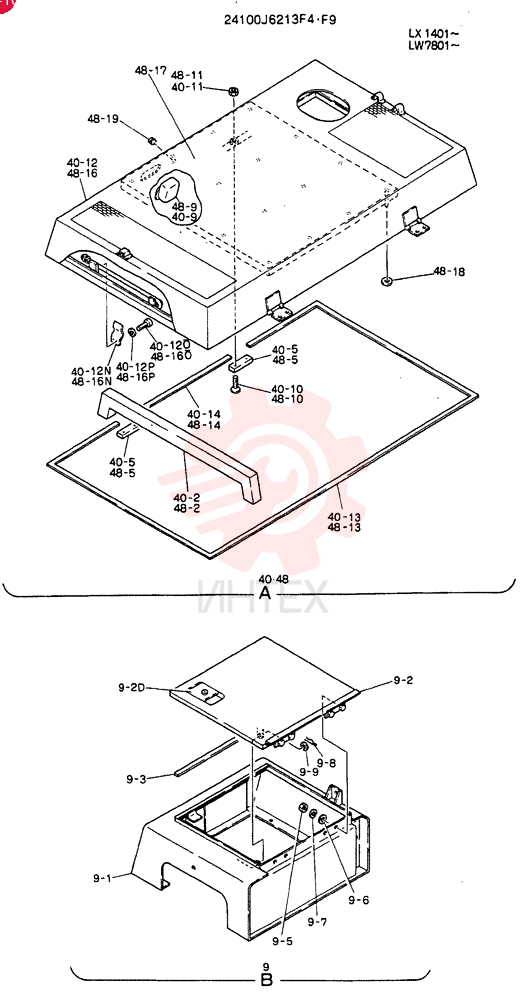 GUARD ASSY, Serial Range: LW7801-LW7840 24100J6213F4 (1)