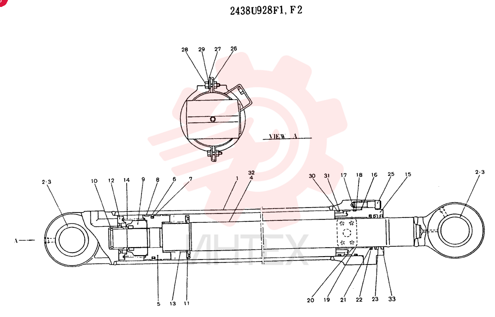 HYDRAULIC CYLINDER 2438U928F1