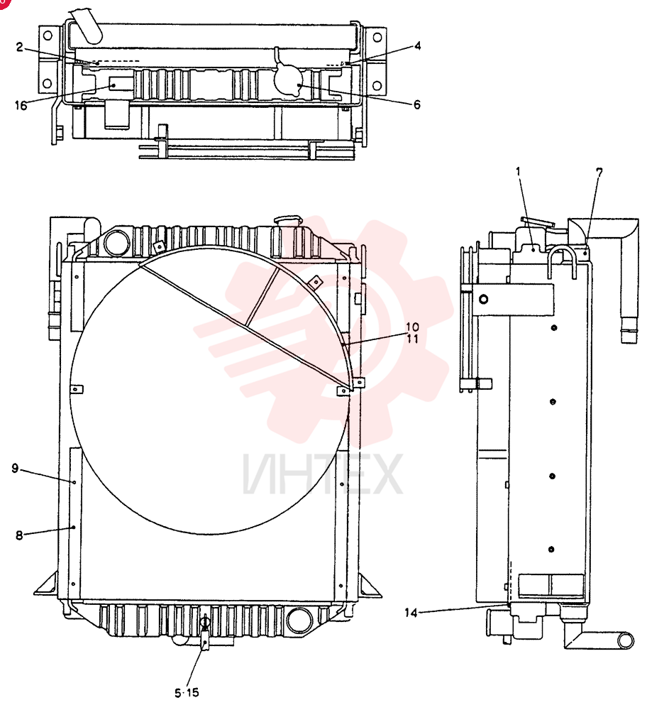 Схема (SK04L-2) - COMPACT EXCAVATOR BTW LX-1401 - LX-1422 (1/85-12/06) 2452U375F2