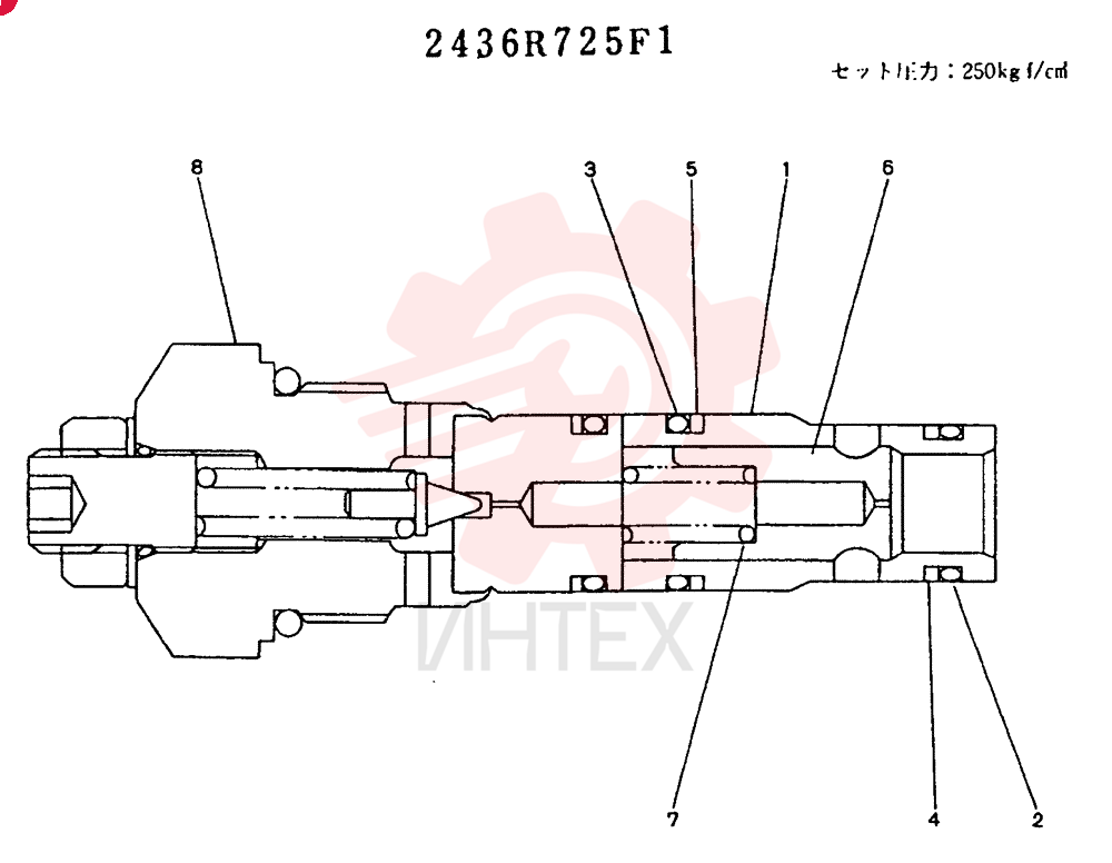 Схема (SK04L-2) - COMPACT EXCAVATOR BTW LX-1401 - LX-1422 (1/85-12/06) 2436R725F1