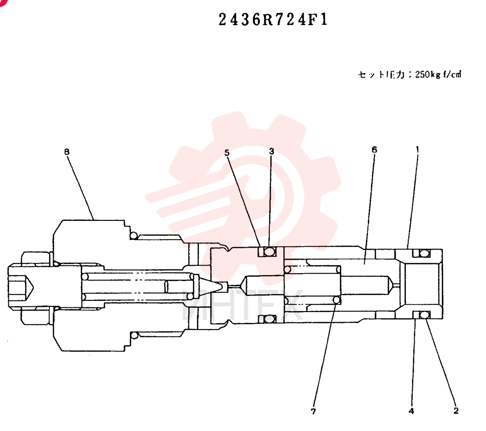 VALVE ASSY.RELIEF 2436R724F1