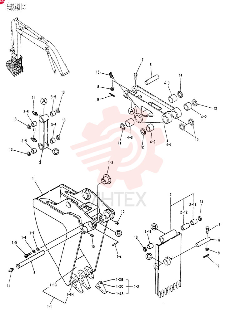 BUCKET ASSY, EJECTOR YW61B00021F1