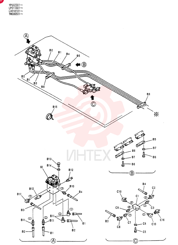 CONTROL LINES, PUMP YW06H00002F1 (1)