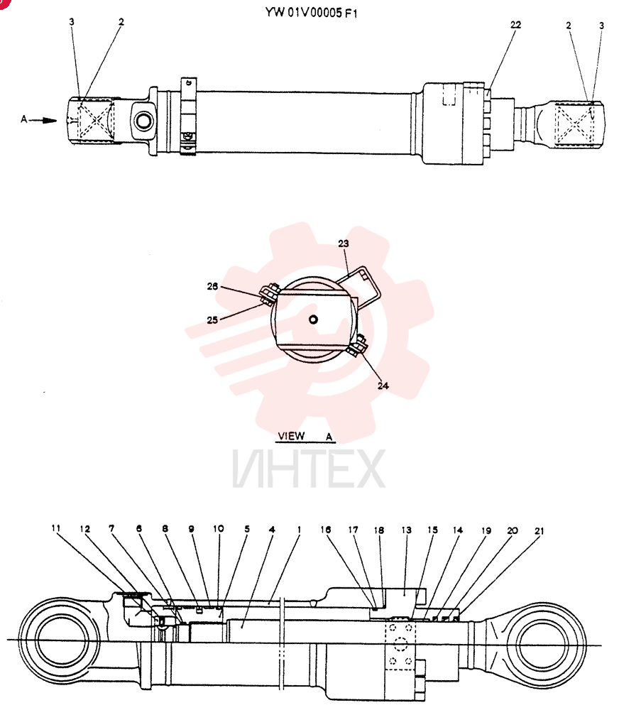 CYLINDER ASSY, OFFSET YW01V00005F1