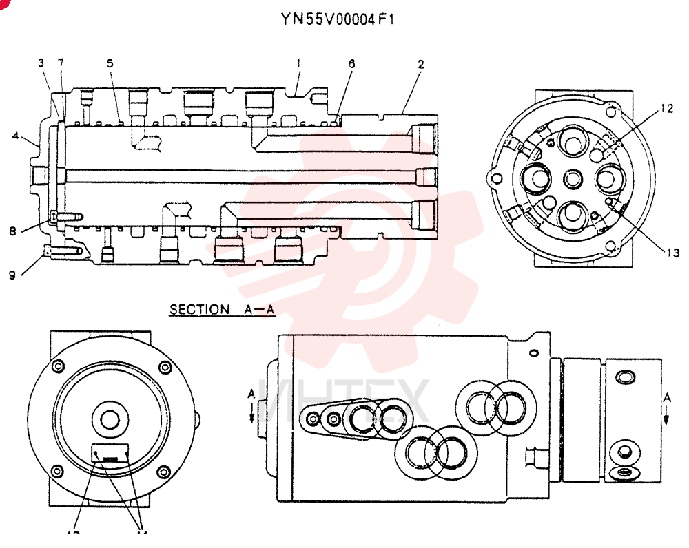 JOINT ASSY, SWIVEL YN55V00004F1