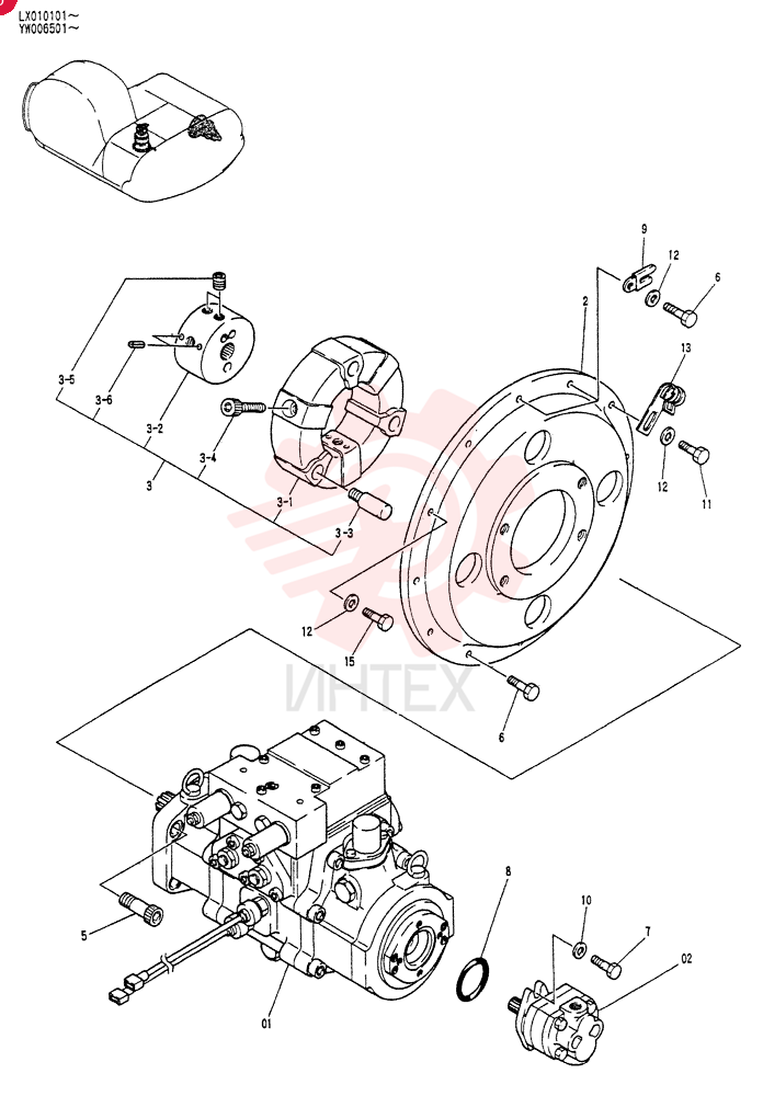 POWER TAKE-OFF ASSY YW30P00001F1