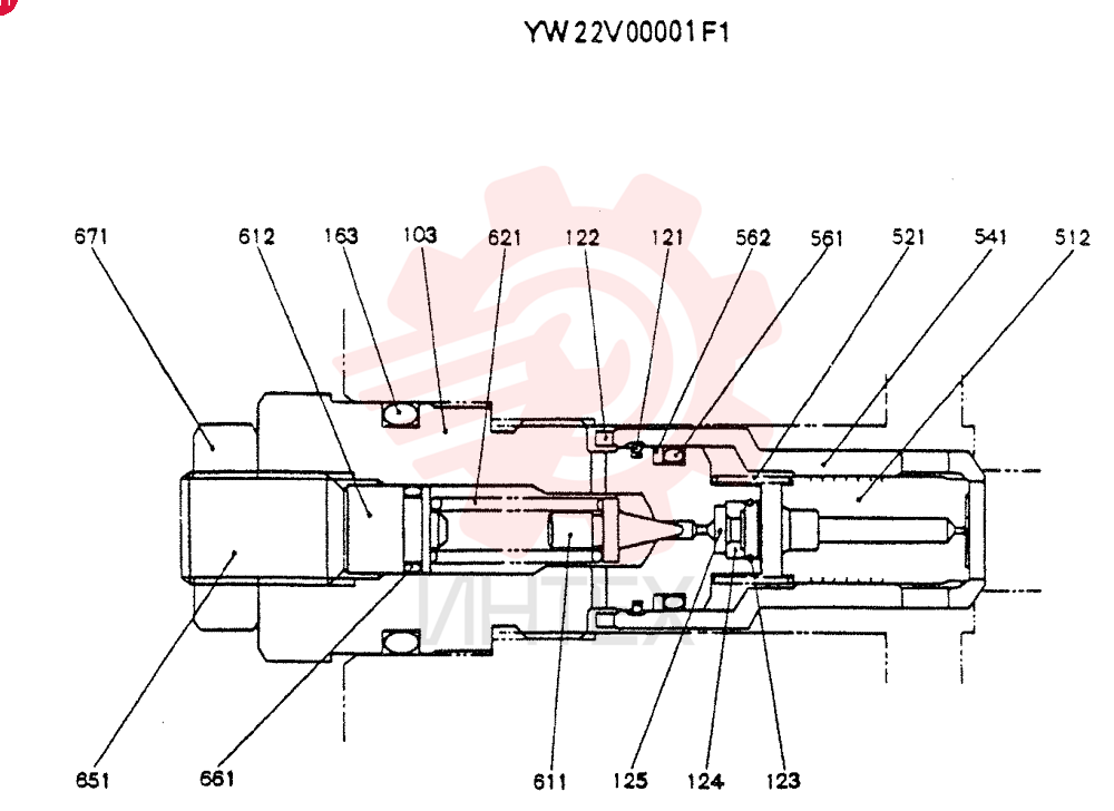 VALVE PRESSURE RELIE YW22V00001F1