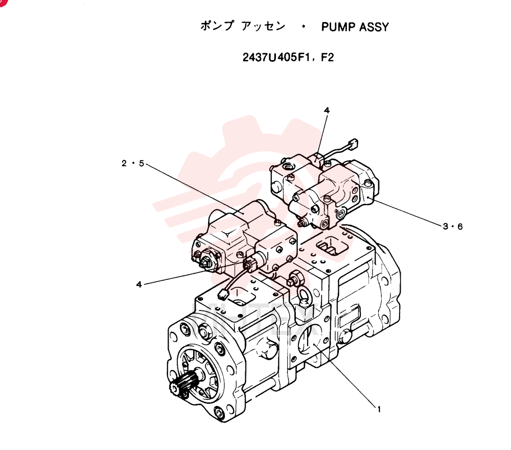 HYDRAULIC PUMP 2437U405F1