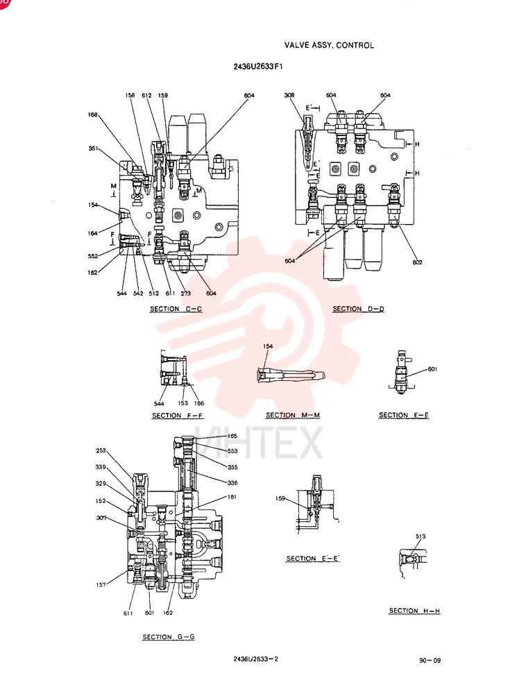 HYDRAULIC VALVE 2436U2633F1 (1)