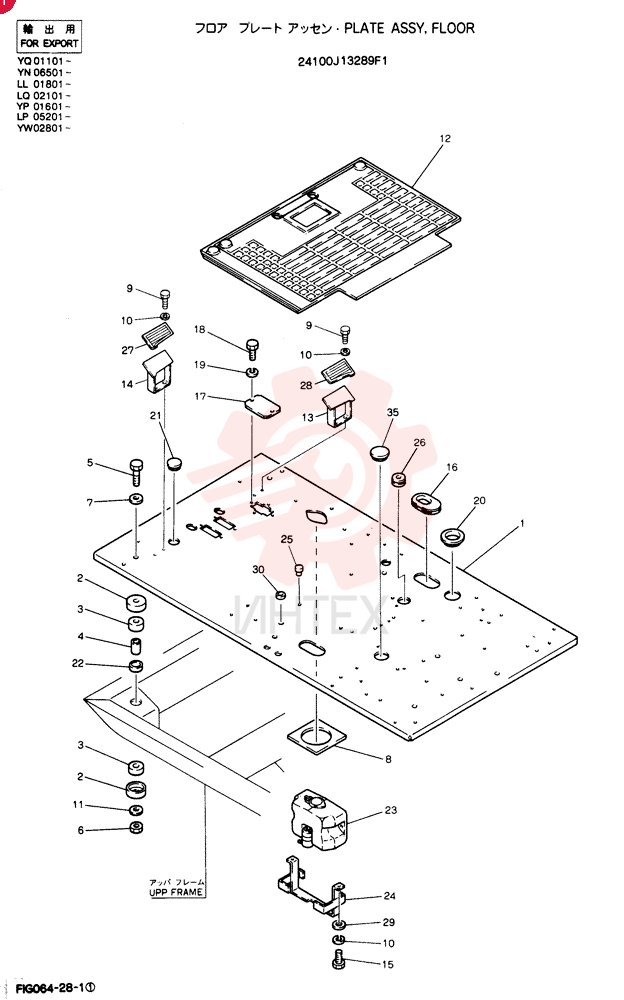 PLATE FLOOR 24100J13289F1