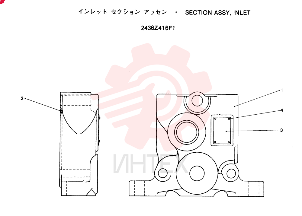 Схема (SK100) - MARK III EXCAVATOR ASN YW02801 (1/90-12/95) 2436Z416F1