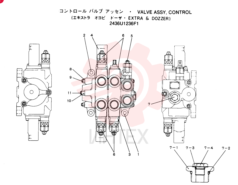 Схема (SK100) - MARK III EXCAVATOR ASN YW02801 (1/90-12/95) 2436U1236F1