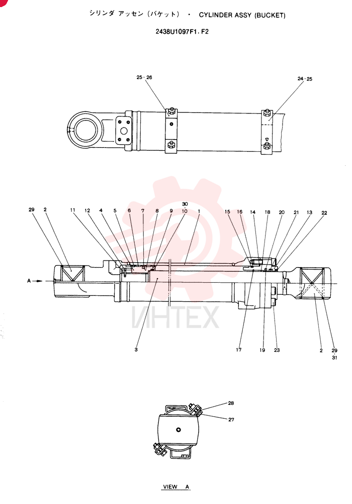 Схема (SK100) - MARK III EXCAVATOR ASN YW02801 (1/90-12/95) 2438U1097F1