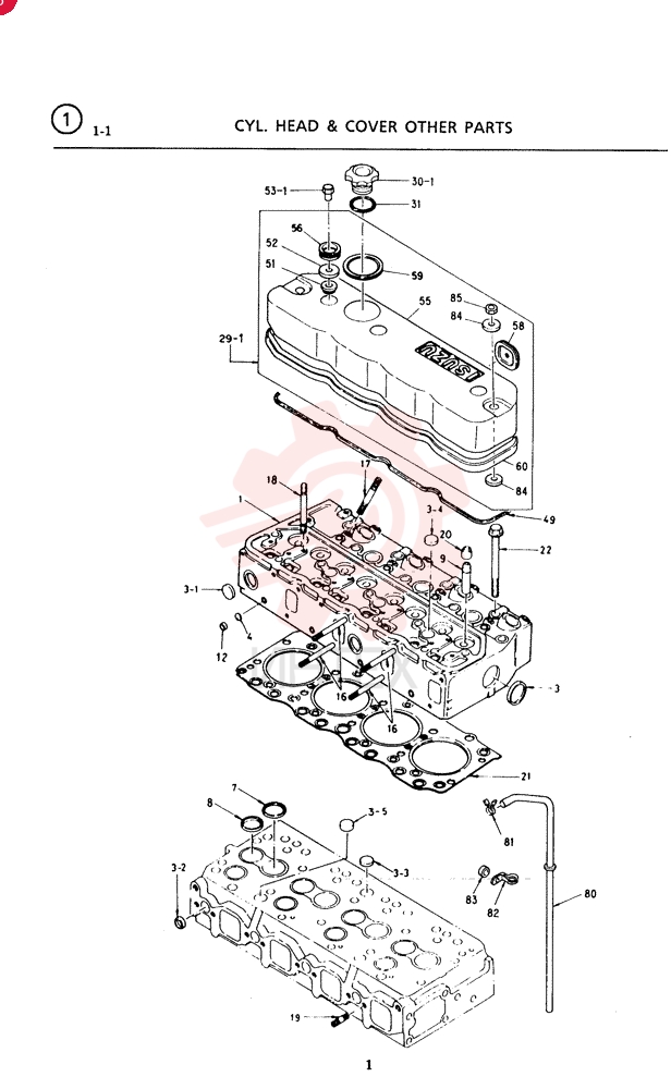 Схема (SK100) - MARK III EXCAVATOR ASN YW02801 (1/90-12/95) VI894256-8531