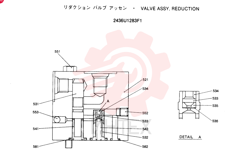 VALVE PRESSURE RELIE 2436U1283F1