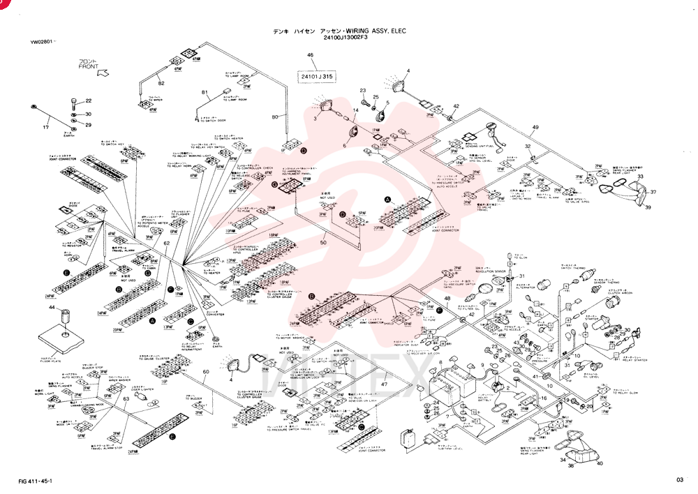WIRING ASSY, ELEC 24100J13001F3