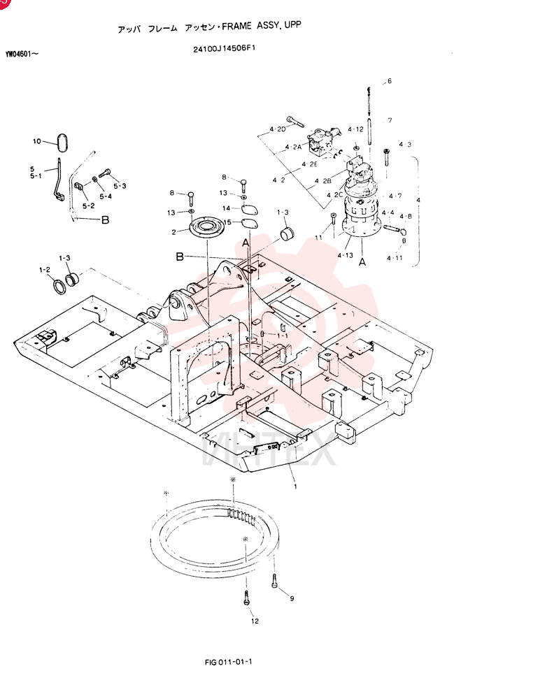 FRAME ASSY, UPP 24100J14506F1