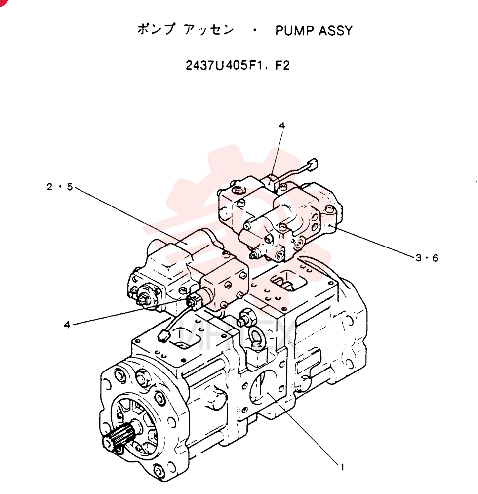 HYDRAULIC PUMP 2437U405F1