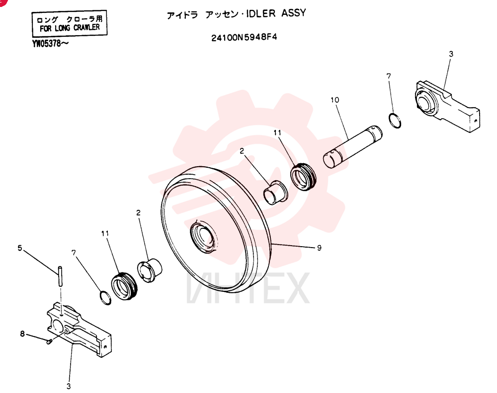 IDLER WHEEL 24100N5948F4