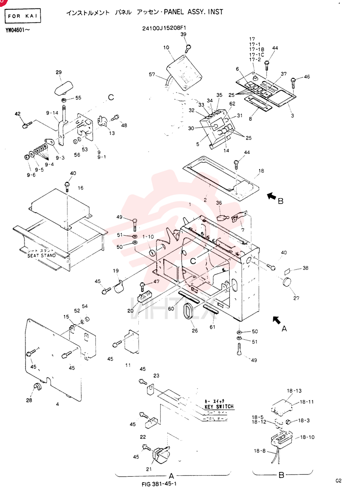PANEL ASSY, INST 24100J15208F1 (3)