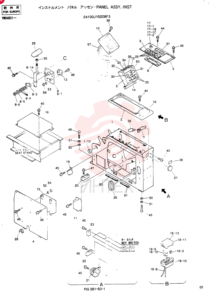 PANEL ASSY, INST 24100J15208F3 (3)