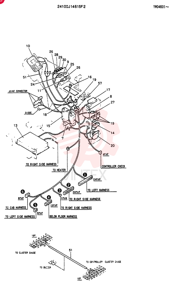 PANEL ASSY, INST 24100J14615F2 (2)