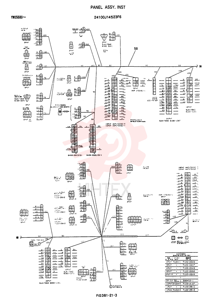 PANEL ASSY, INST 24100J14523F6 (1)