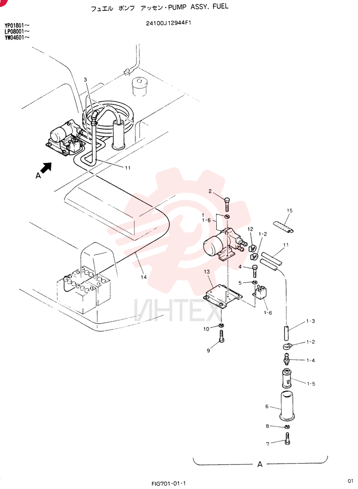 Схема (SK100) - MARK III EXCAVATOR ASN YW04601 (1/91-12/95) 24100J12944F1