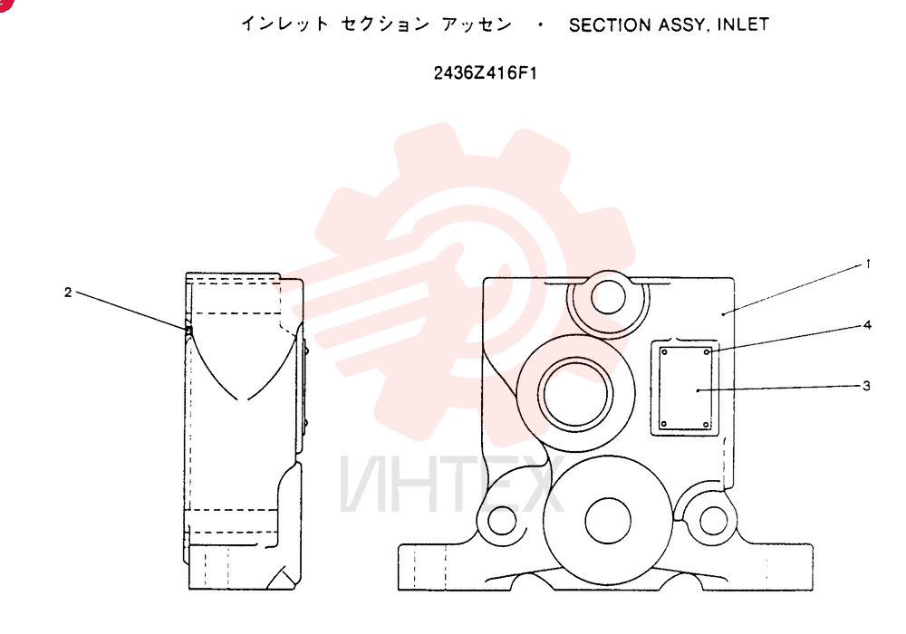 Схема (SK100) - MARK III EXCAVATOR ASN YW04601 (1/91-12/95) 2436Z416F1