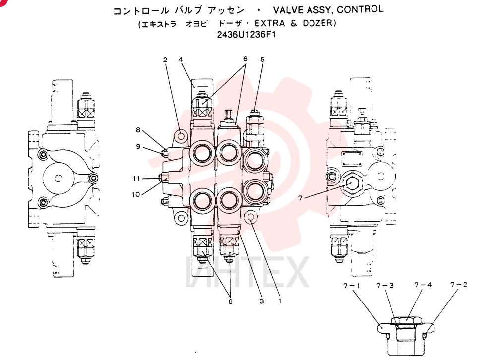 Схема (SK100) - MARK III EXCAVATOR ASN YW04601 (1/91-12/95) 2436U1236F1