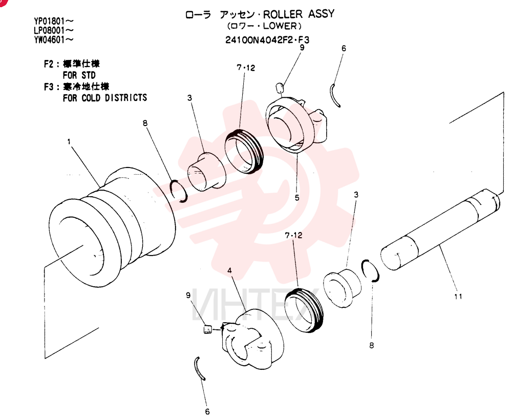 TRACK ROLLER 24100N4042F2