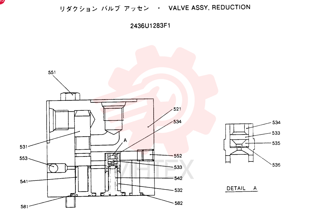 VALVE PRESSURE RELIE 2436U1283F1