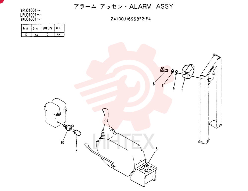 ALARM ASSY 24100J16968F2