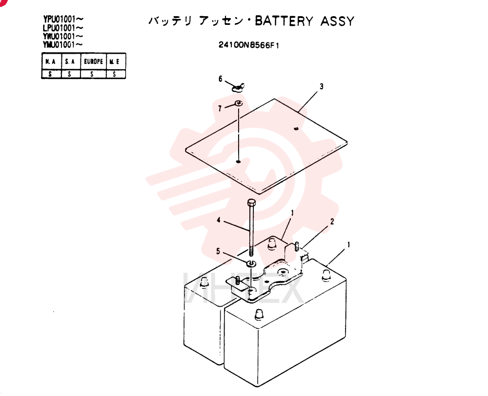 BATTERY ASSY 24100N8566F1